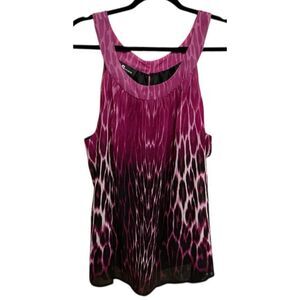 AB Studio Vibrant High Shoulder Tank Top XL